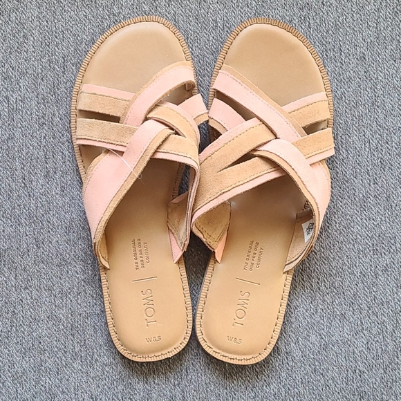 Toms Slide Sandles *new - Picture 1 of 4